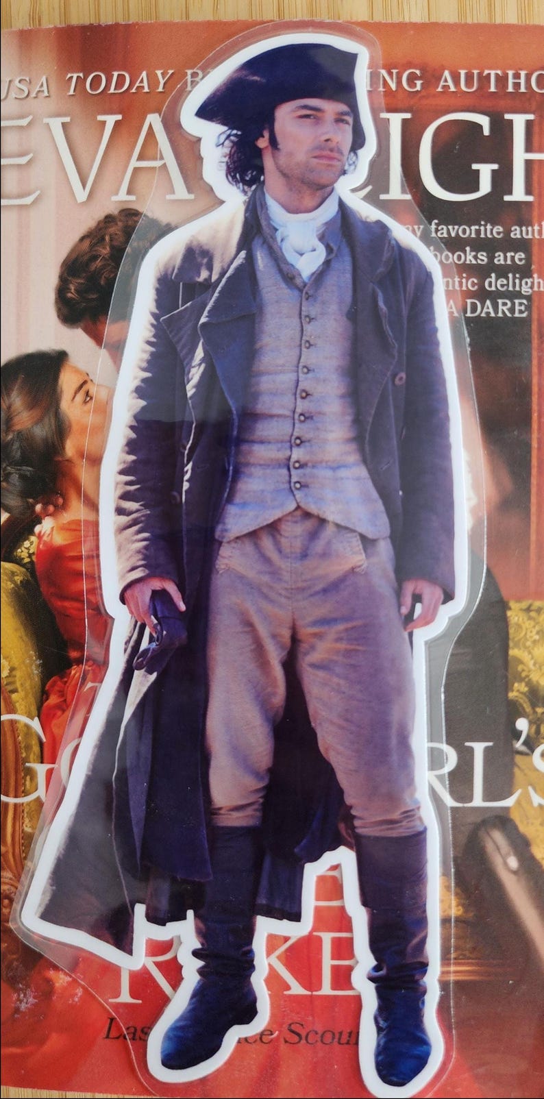 1" x 6.5" Pocket Poldark Bookmark | Ross Poldark Inspired | Historical Romance Reader Gift image 1