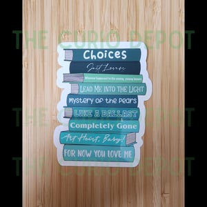 Jegulus Book Stack Sticker | AO3 Fanfiction | Kindle E-Reader | Planner | Bullet Junk Journal Laptop Notebook | James and Regulus
