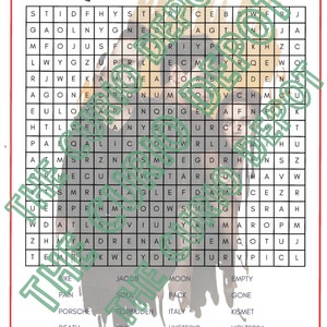 4 Printable Twilight Word Search Plus Answer Key | Vampire Shifter ...