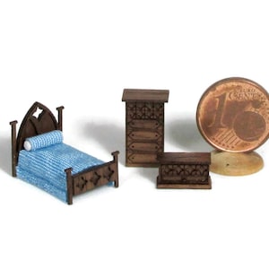 Furniture in gothic style, 1/144 scale