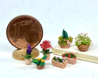 Micro plants in pot, scale 1/144
