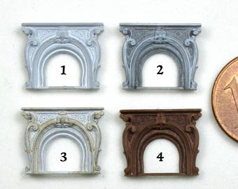 Fireplace various models, scale  1/144