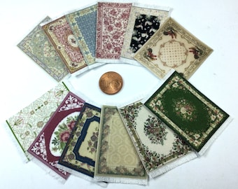 Fringed fabric carpets,  scale 1/48