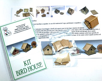 kit for the construction of a bird house, scale 1/12