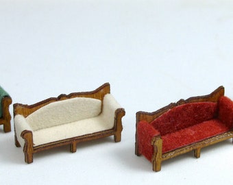 Sofa in various colors, handmade, 1/144 scale