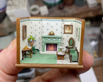 Elegant living, full roombox 1/144 scale