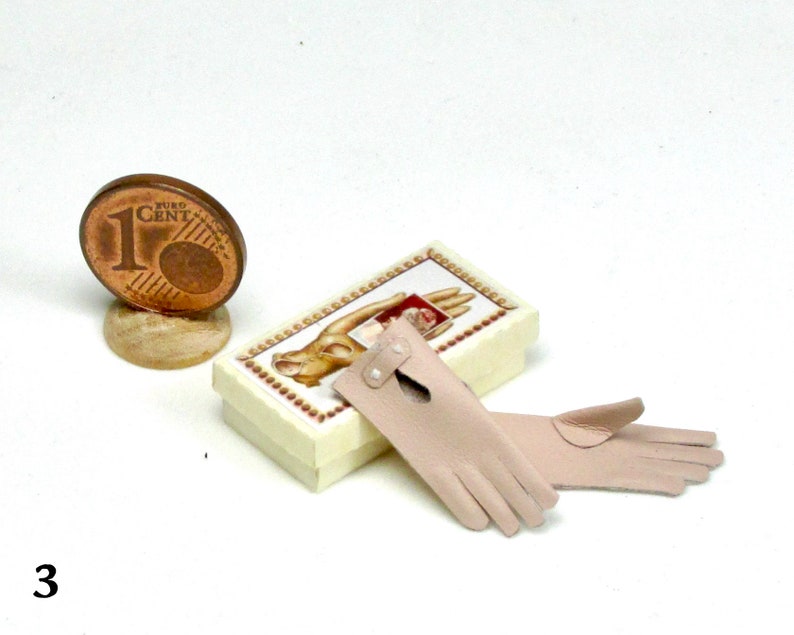 miniature gloves with box, 1/12 scale model 3