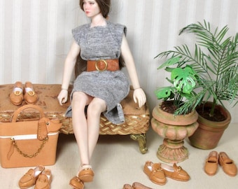 leather shoes for Phicen 1/12