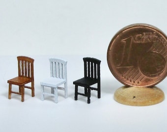 miniature chairs and benches, 144 scale