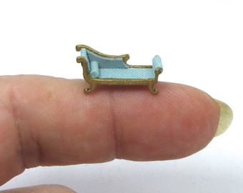 Miniature chaise longue in various colors, handmade, 1/120 scale