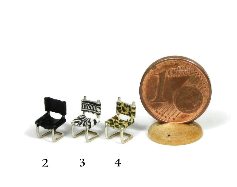 micro chairs, handmade in 1/144 scale image 3