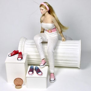 1/12 Phicen high and low sneakers shoes