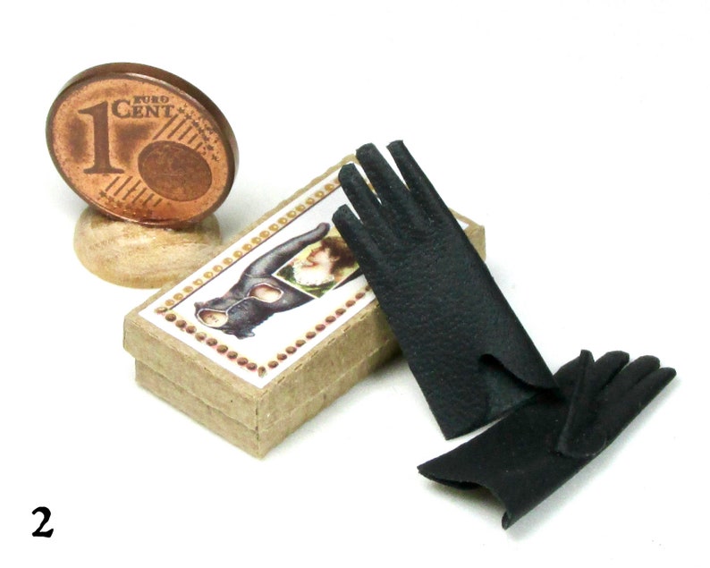 miniature gloves with box, 1/12 scale model 2