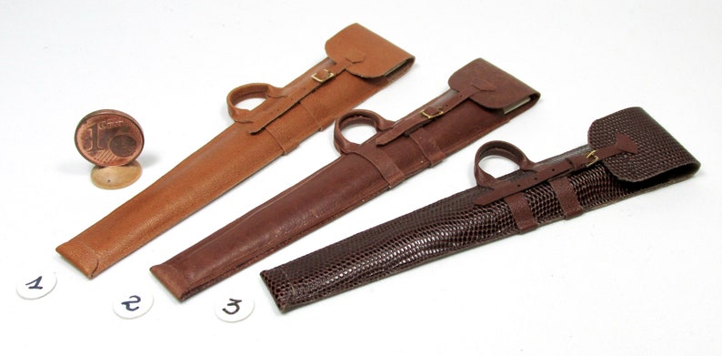 Miniature leather case for shotgun, 1/12 scale image 8