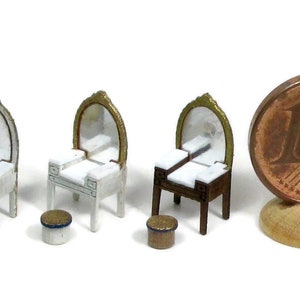 Tocador de madera, escala 1/144