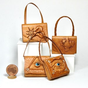 leather witch shoulder bag, 1/12 scale