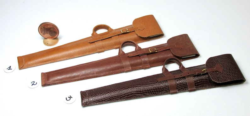 Miniature leather case for shotgun, 1/12 scale image 10