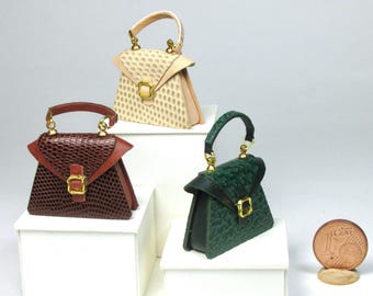 Elegant 1/12 scale miniature handbag