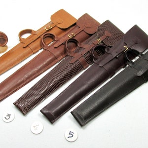 Miniature leather case for shotgun, 1/12 scale image 7