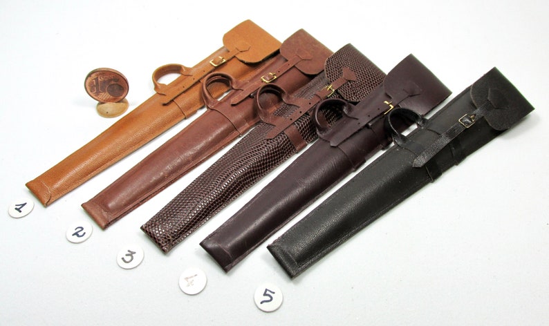 Miniature leather case for shotgun, 1/12 scale image 7