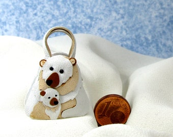 Here's a mother bear! Fantastic handbag, leather, 1/12 scale