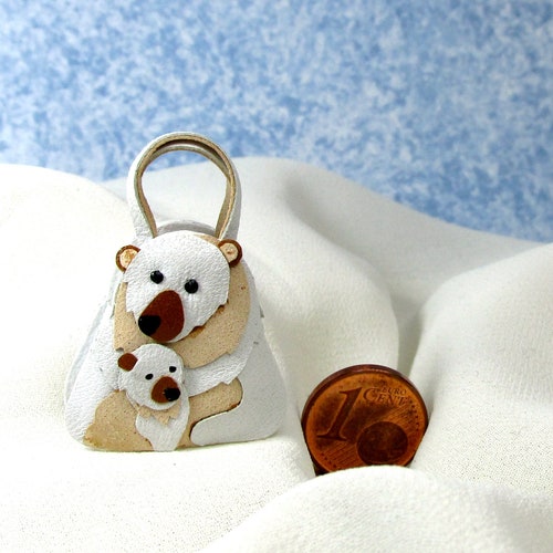 Here's a mother bear! Fantastic shops handbag, leather, 1/12 scale