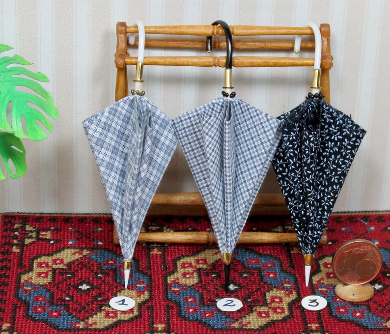 Miniature colorful umbrellas 1/12 scale Etsy