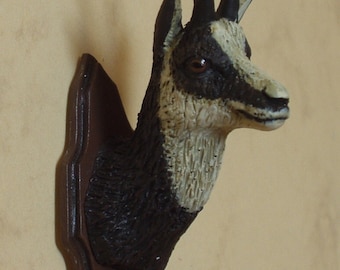 chamois head trophy, realistically painted.Real 1/12scale