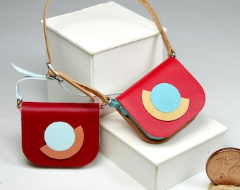 Funny , crazy colorful miniature summer bag, 1/12 scale