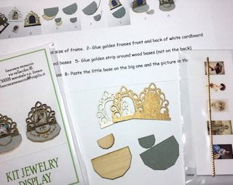 kit for making a jewelery display, 1/12 scale