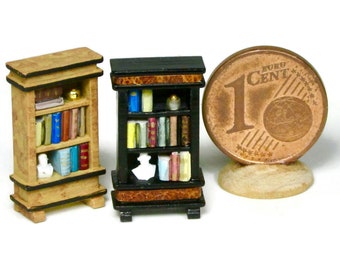 Art Deco style bookcase, scale 1/144