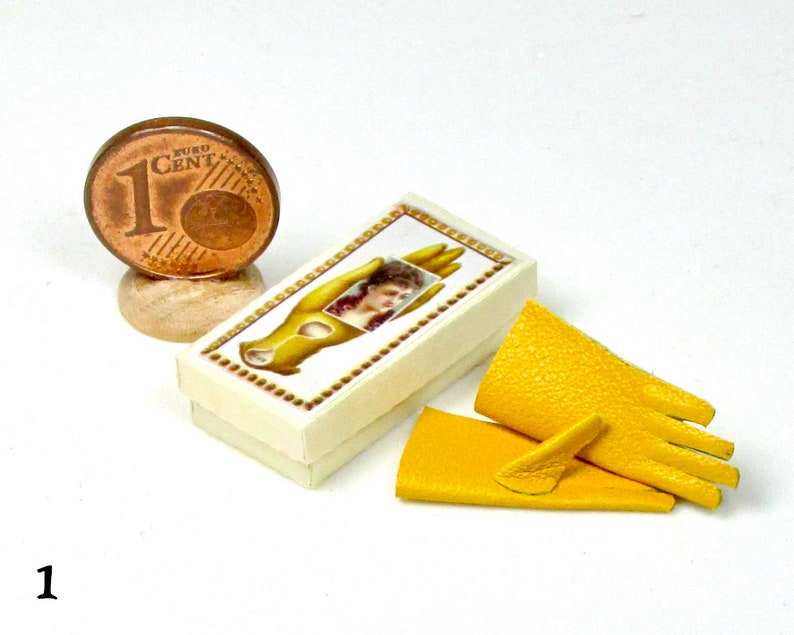 miniature gloves with box, 1/12 scale model 1