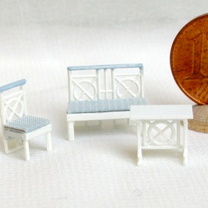 Set di mobili, 3 pezzi, scala fatta a mano 1/144