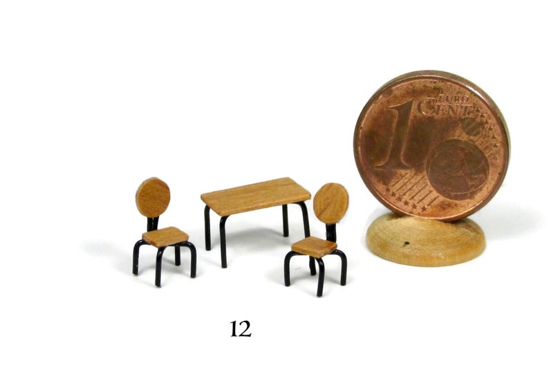 micro chairs, handmade in 1/144 scale model 12