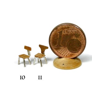 micro chairs, handmade in 1/144 scale image 7