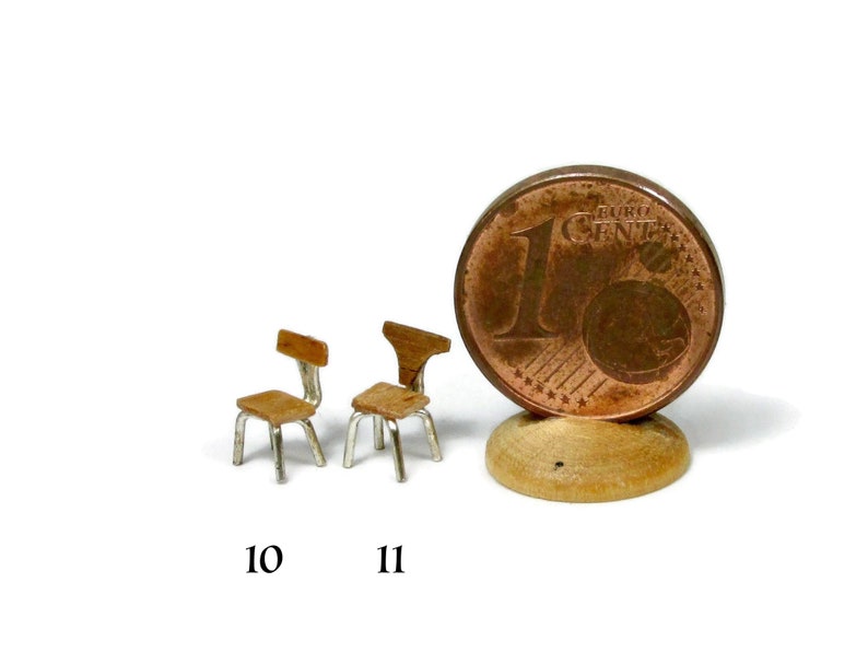 micro chairs, handmade in 1/144 scale image 7