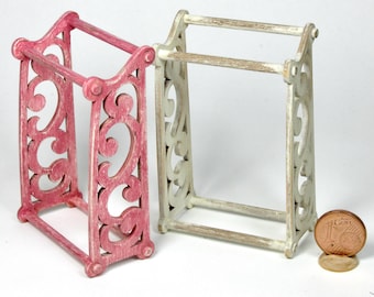 Miniature Art Nouveau style rack  ,1/12 scale