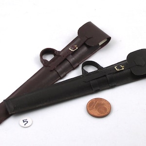 Miniature leather case for shotgun, 1/12 scale image 9