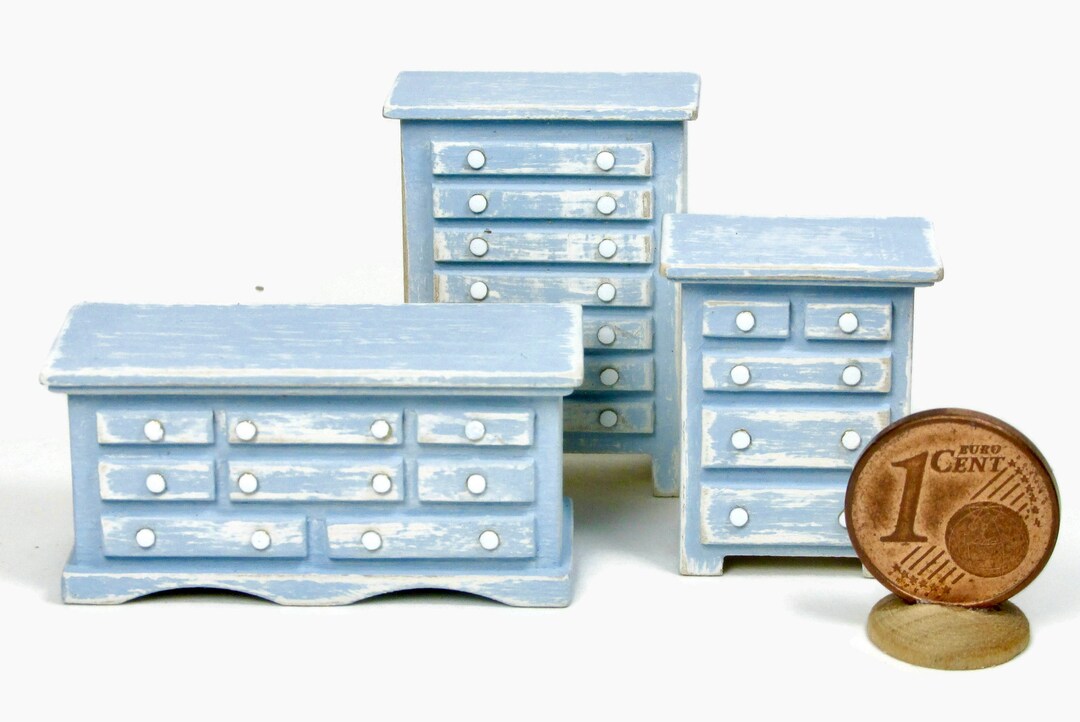 Wooden Chests of Drawers 1/48 Scale Etsy