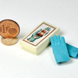 miniature gloves with box, 1/12 scale model 4