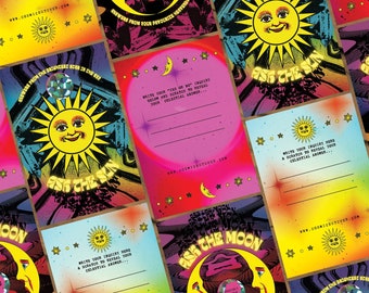 Ask the Sun & Moon Scratch Off Fortune Card • Mystical Card Tarot Reading Fortune Telling Celestial Gifts Celestial Card Witchy Gift Lunar