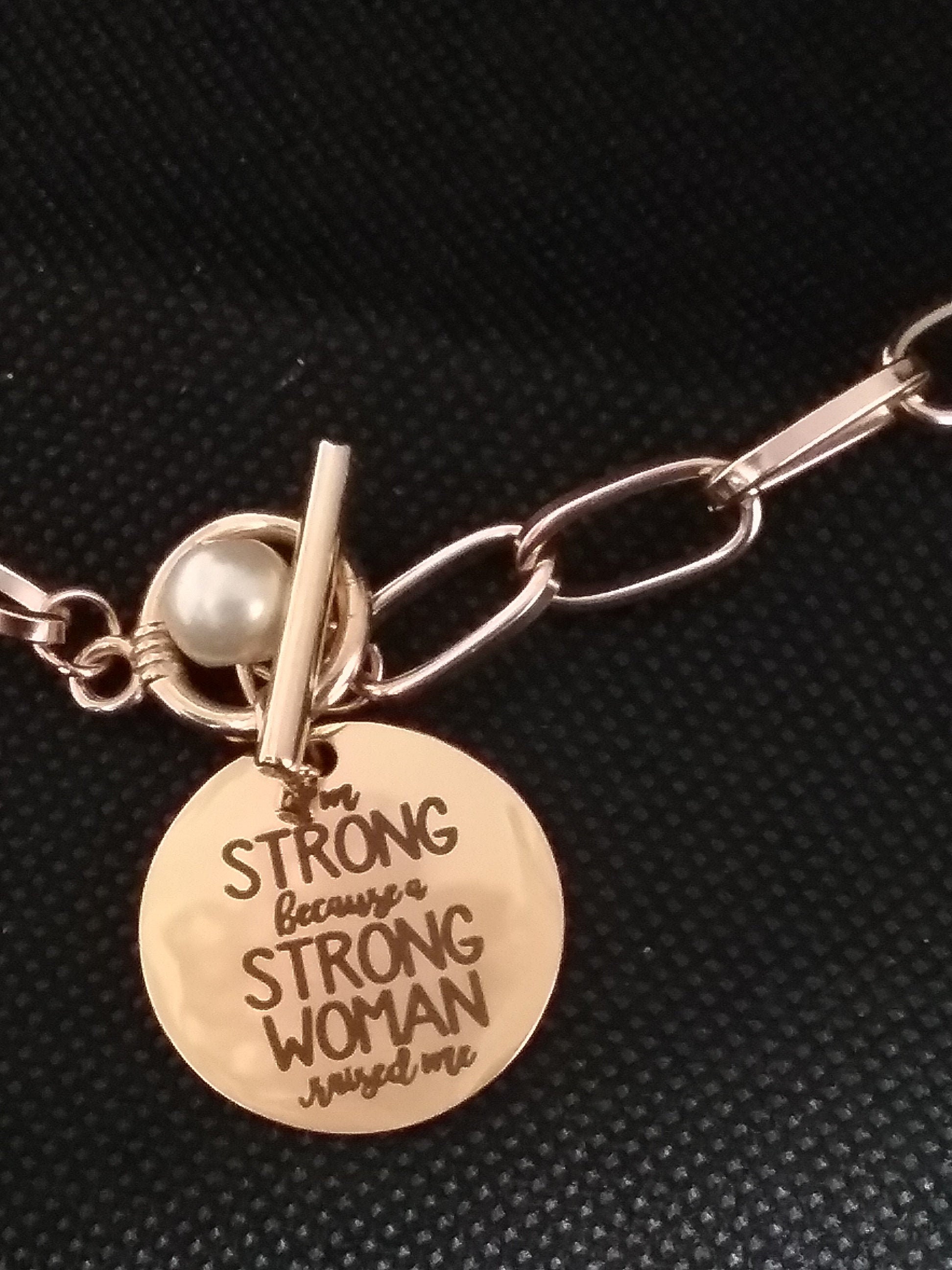 2 Necklaces I am STRONG because a STRONG W0MAN raised Etsy