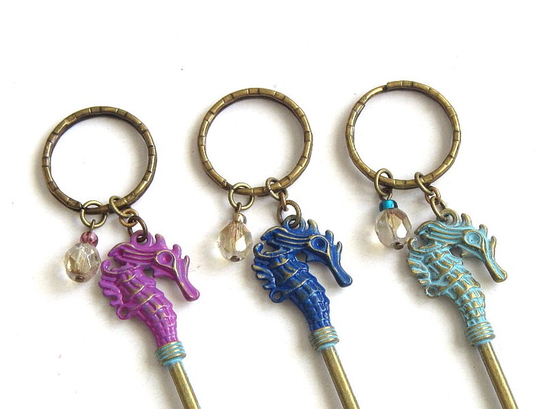 Seahorse Keychain Discounted Sale Keychains For Women Cool Etsy
