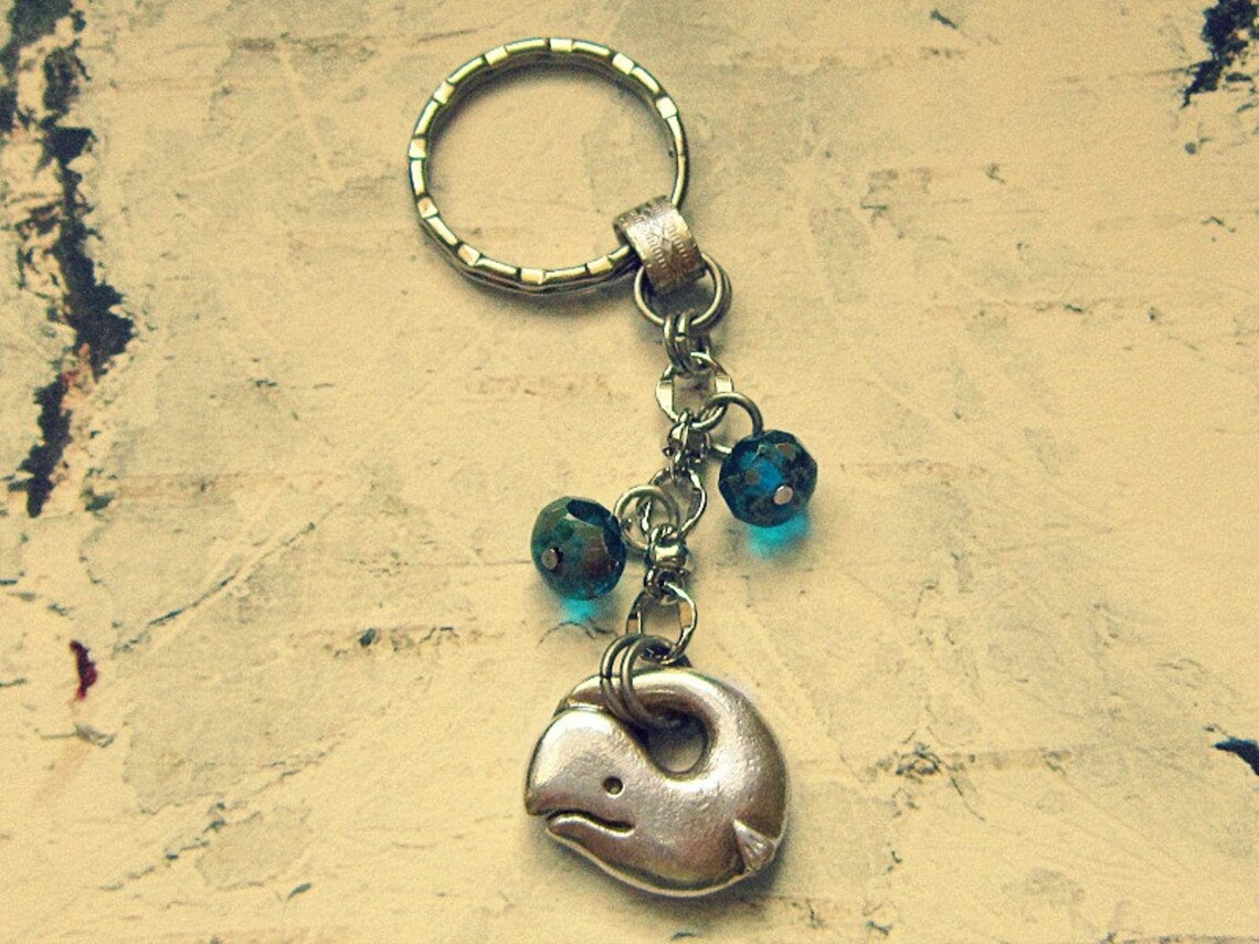 whale key chain