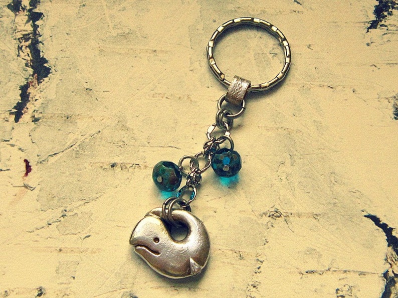Whale Keychain Whale Key Chain Whale Gift Whale Etsy