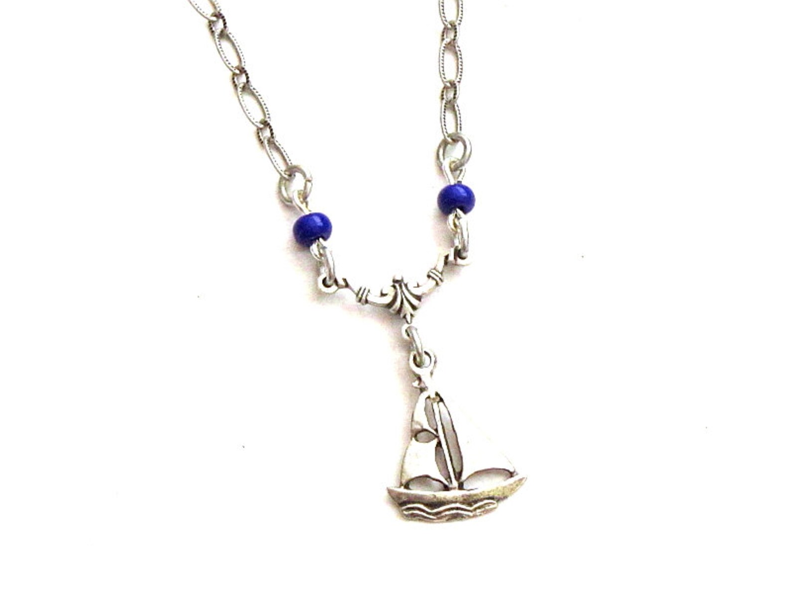 Silver Sailing Necklace Sailing Jewelry Sailing Gift for Etsy