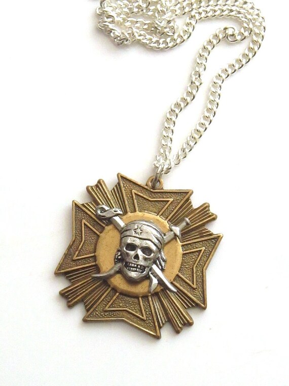 Mens Pirate Necklace Mens Pirate Jewelry Pirate Jewelry for Etsy