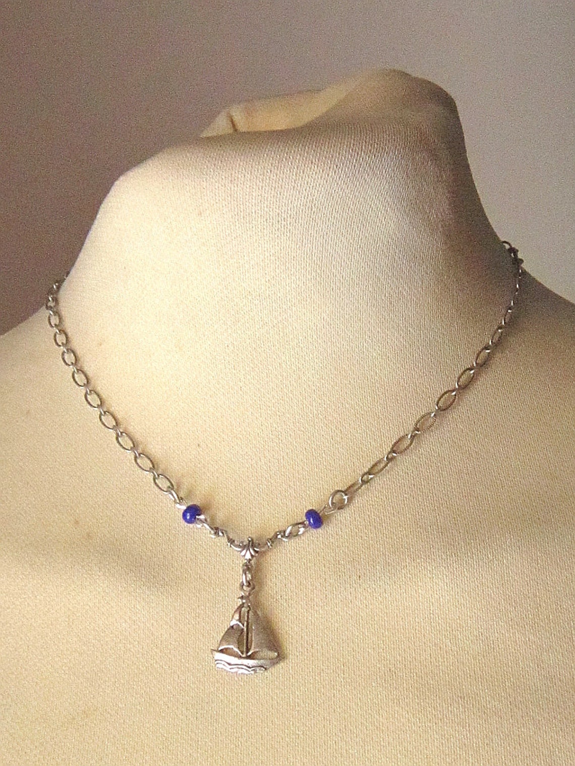 Silver Sailing Necklace Sailing Jewelry Sailing Gift for Etsy