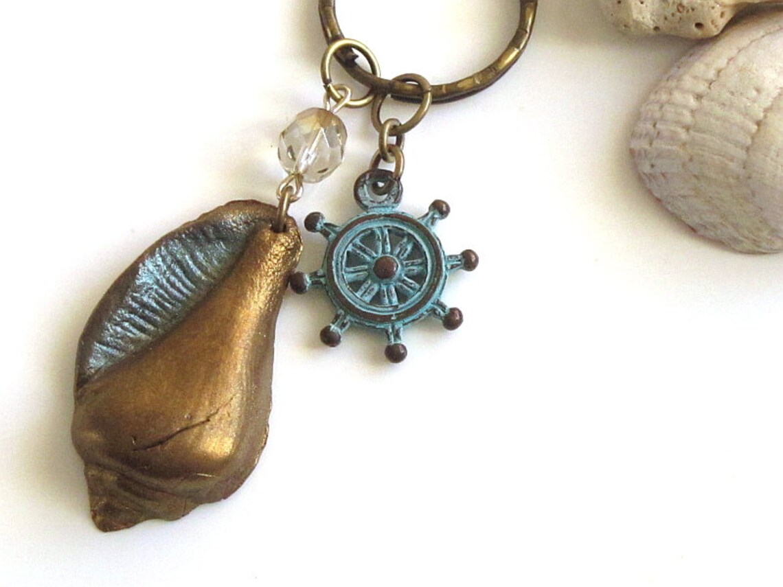 Ocean Keychain Ocean Keyring Ocean Gifts Ocean Accessories Etsy