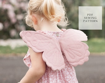 Fairy Wings Tutorial Sewing Pattern, Butterfly wing pdf pattern, Newborn Fairy Wings, fairy costume